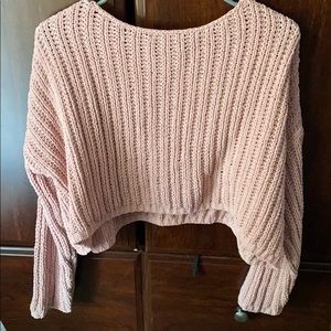 Chunky pink sweater
